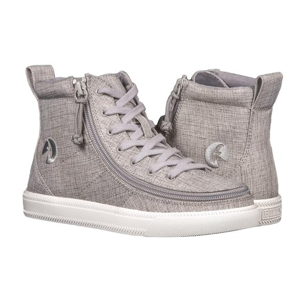 NEW Billy Footwear Womens Sneaker High Top Zip Up Gray Adaptive Size 7 M BY02 - Picture 3 of 7